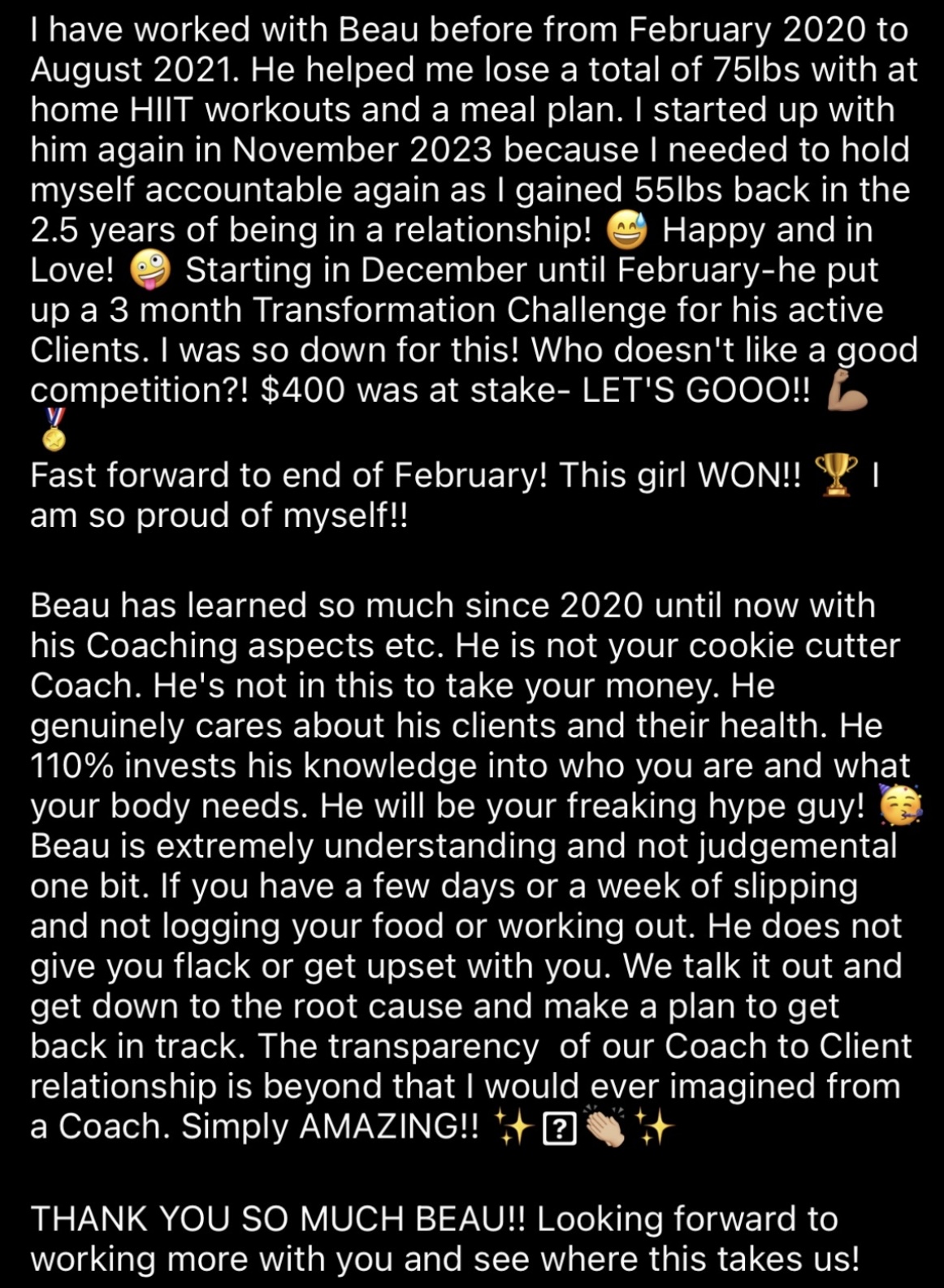 Client transformation result 20